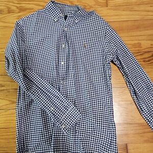 Ralph Lauren Navy and White Checkered Shirt
